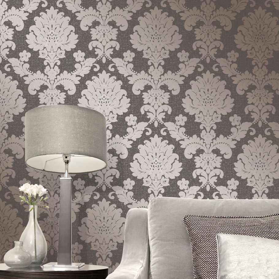 Классические обои для стен в интерьере