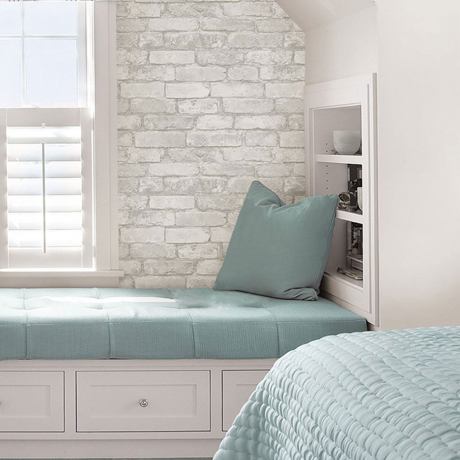 Кирпичная стена в интерьере детской