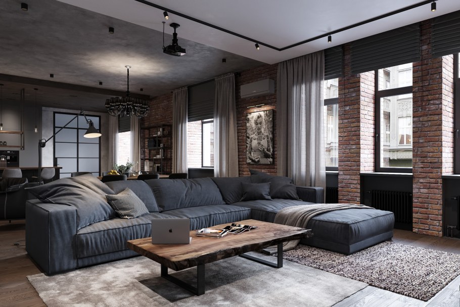 Лофт в гостиную для музыканта