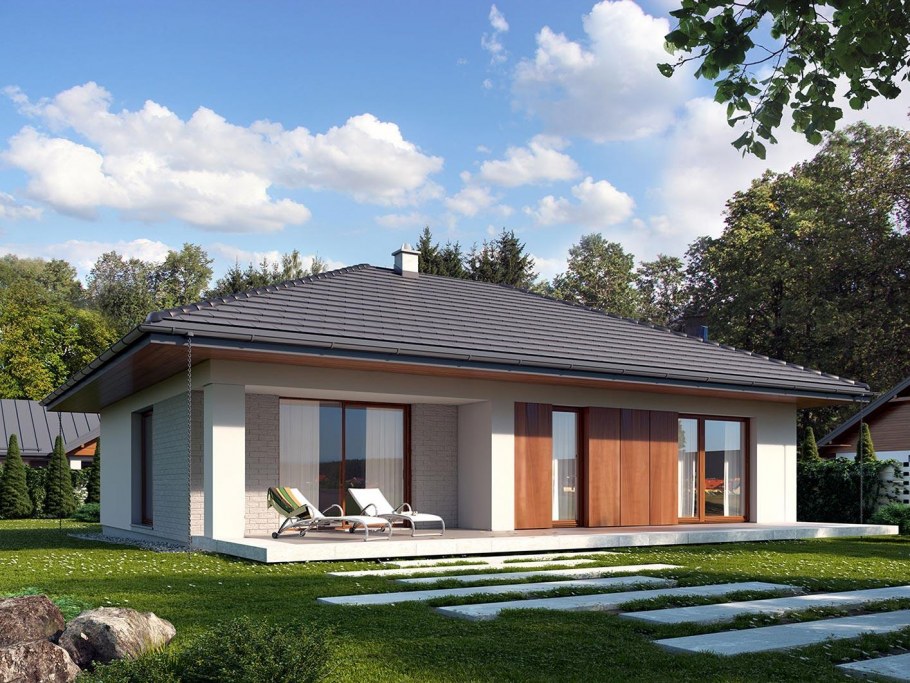 Небольшой одноэтажный домик