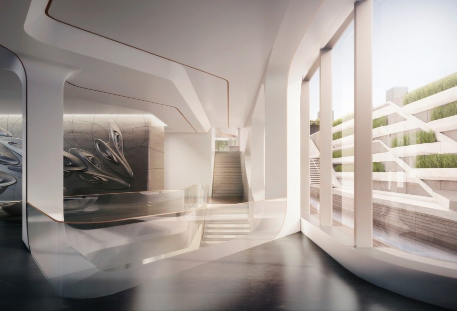 520 West 28th Street Zaha Hadid интерьер