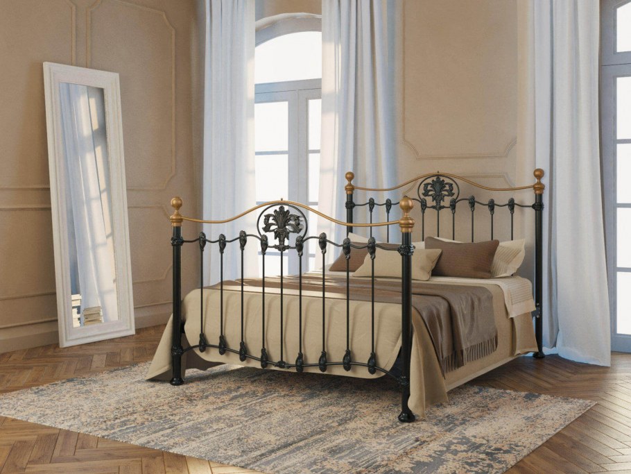 Кровать в рустикальном стиле