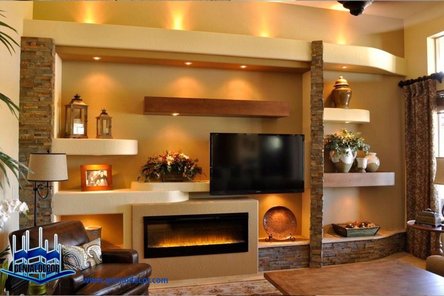 Интерьер из гипсокартона