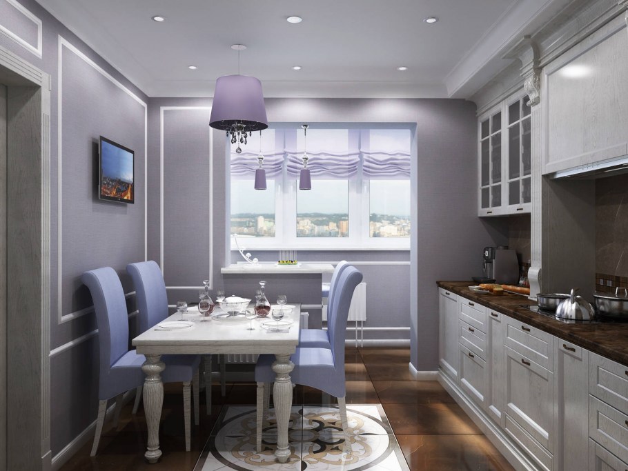 Точечные светильники на кухне