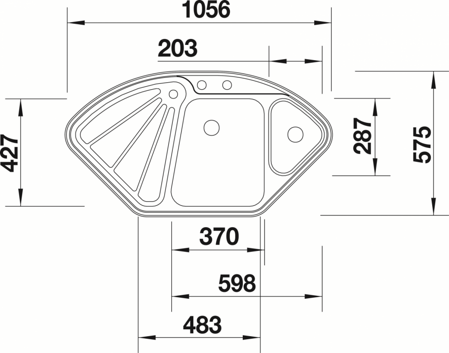 Мойка Blanco Delta-II-F