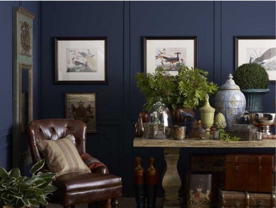 Интерьер кабинета в колониальном стиле