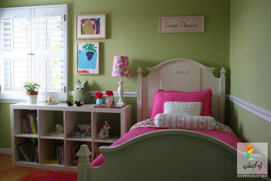 Комната для девочки зеленого цвета