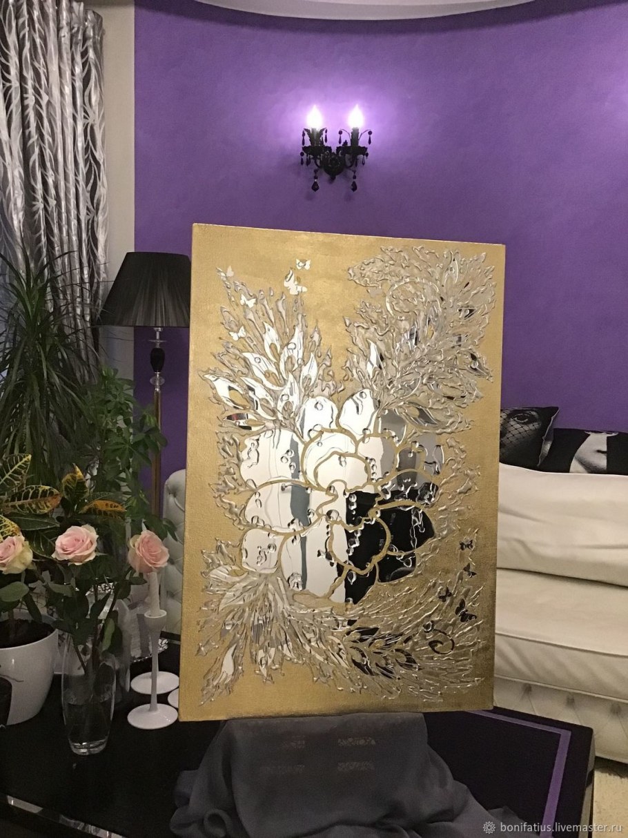 Настенные зеркальные панели