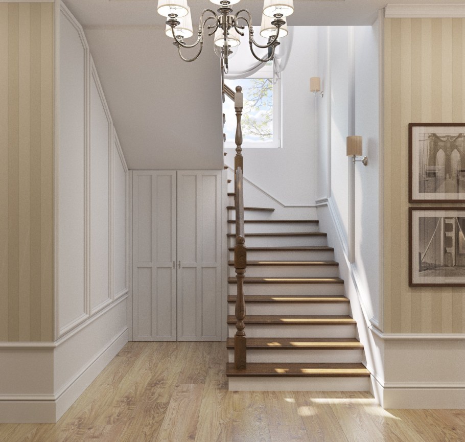 Лестница в коттедже