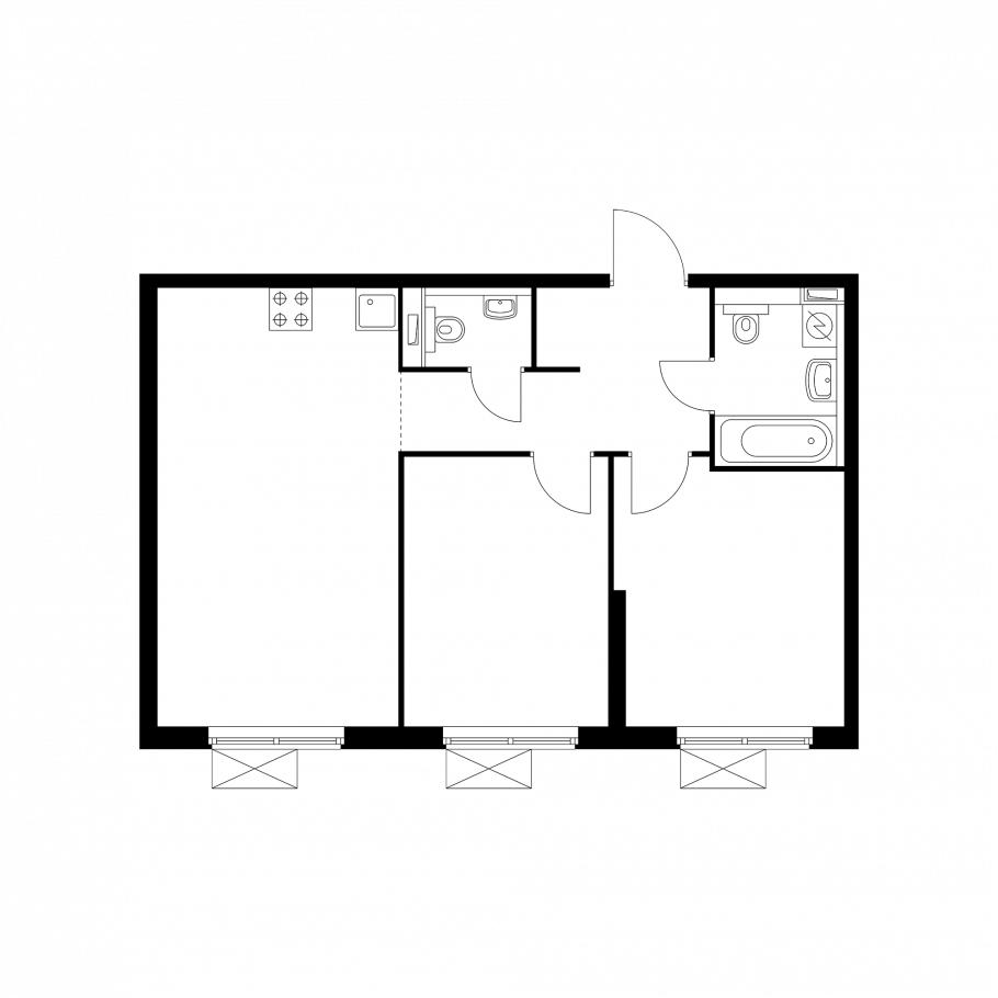 Квартира с отделкой белый ангел