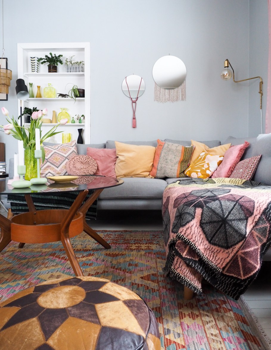 Ковры в интерьере бохо хиппи