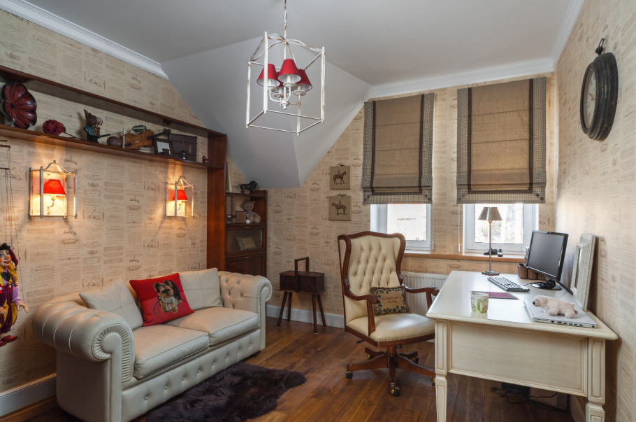 Кабинет в стиле Винтаж