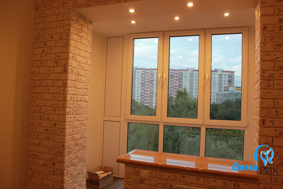 Отделка проема на лоджию