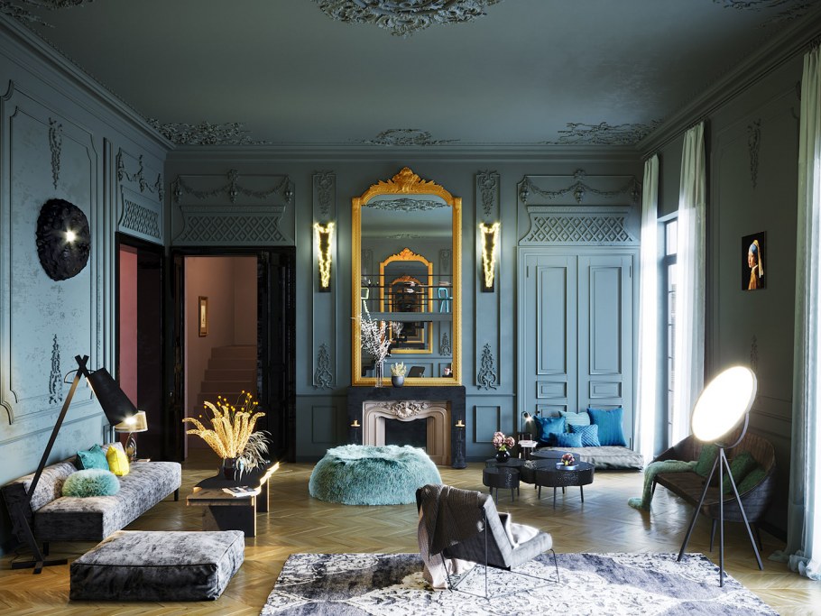 Стиль интерьера Эклектика Паризьен
