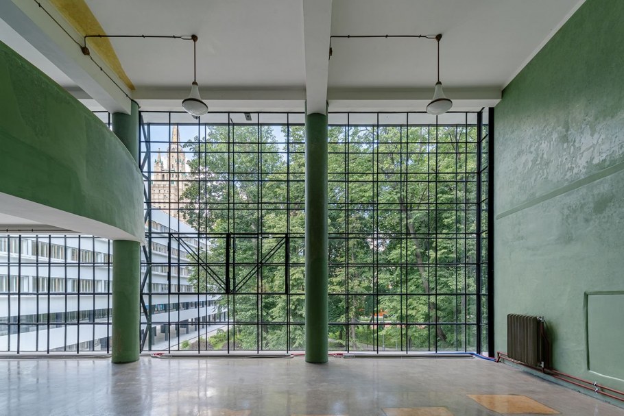 Гинзбург дом Наркомфина интерьер