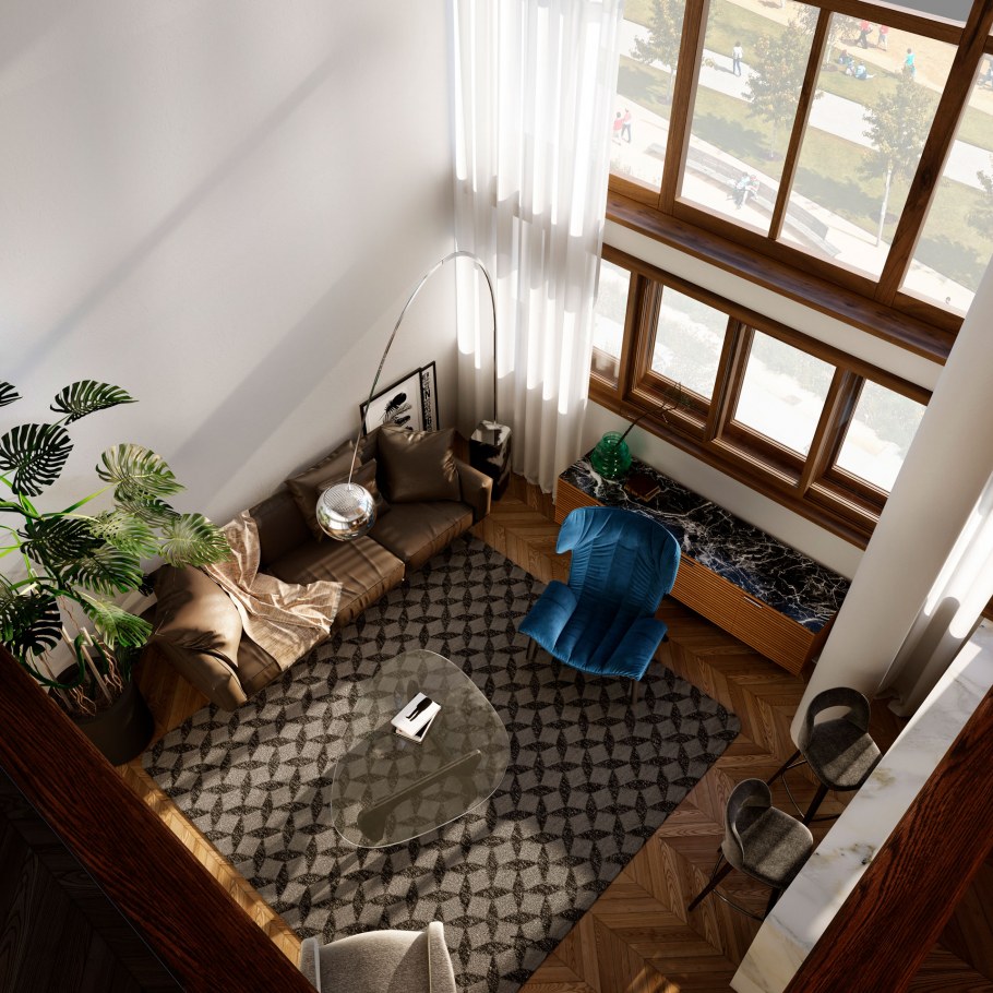 Дом Наркомфина внутри