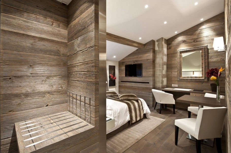 Необрезные доски в интерьере