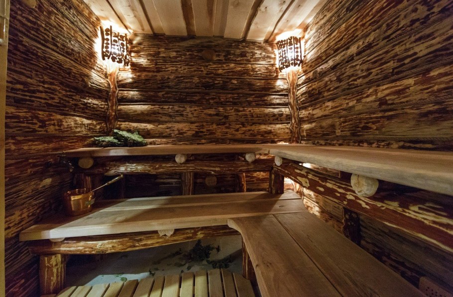 Интерьер русской бани