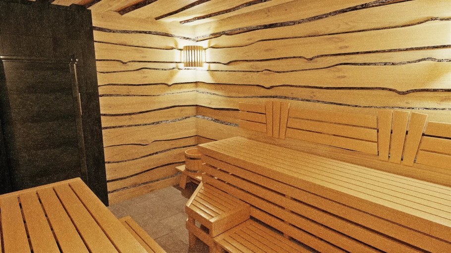 Отделка бани изнутри необрезной доской