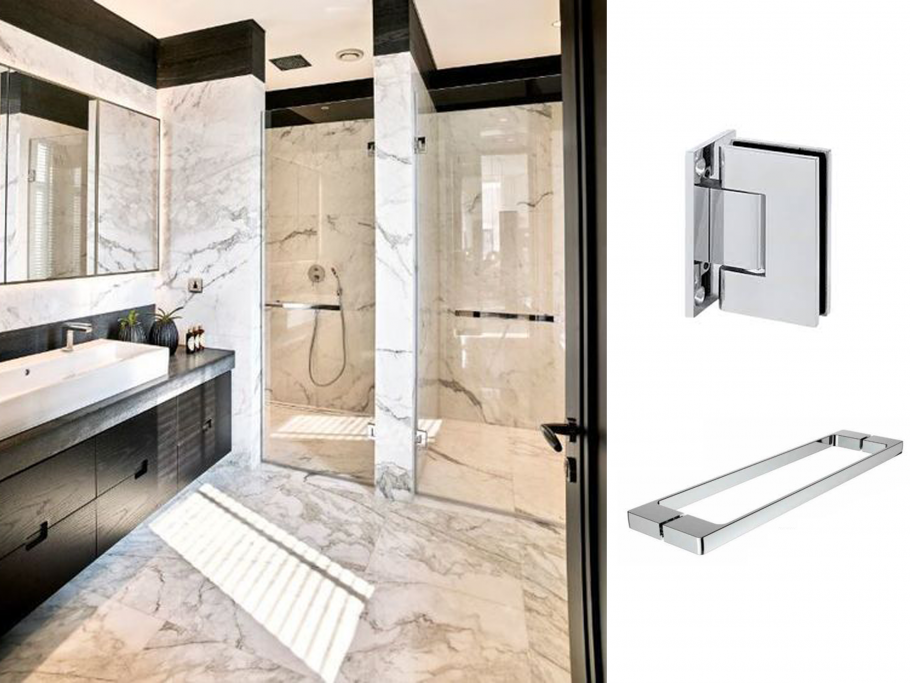 Ванна под дерево и мрамор