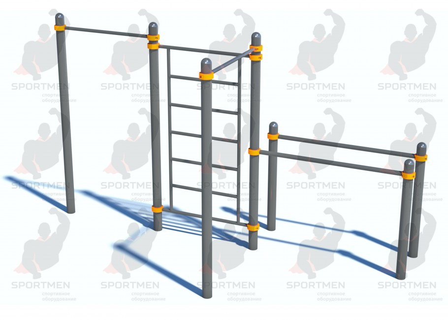 Турник уличный с брусьями СВС-75