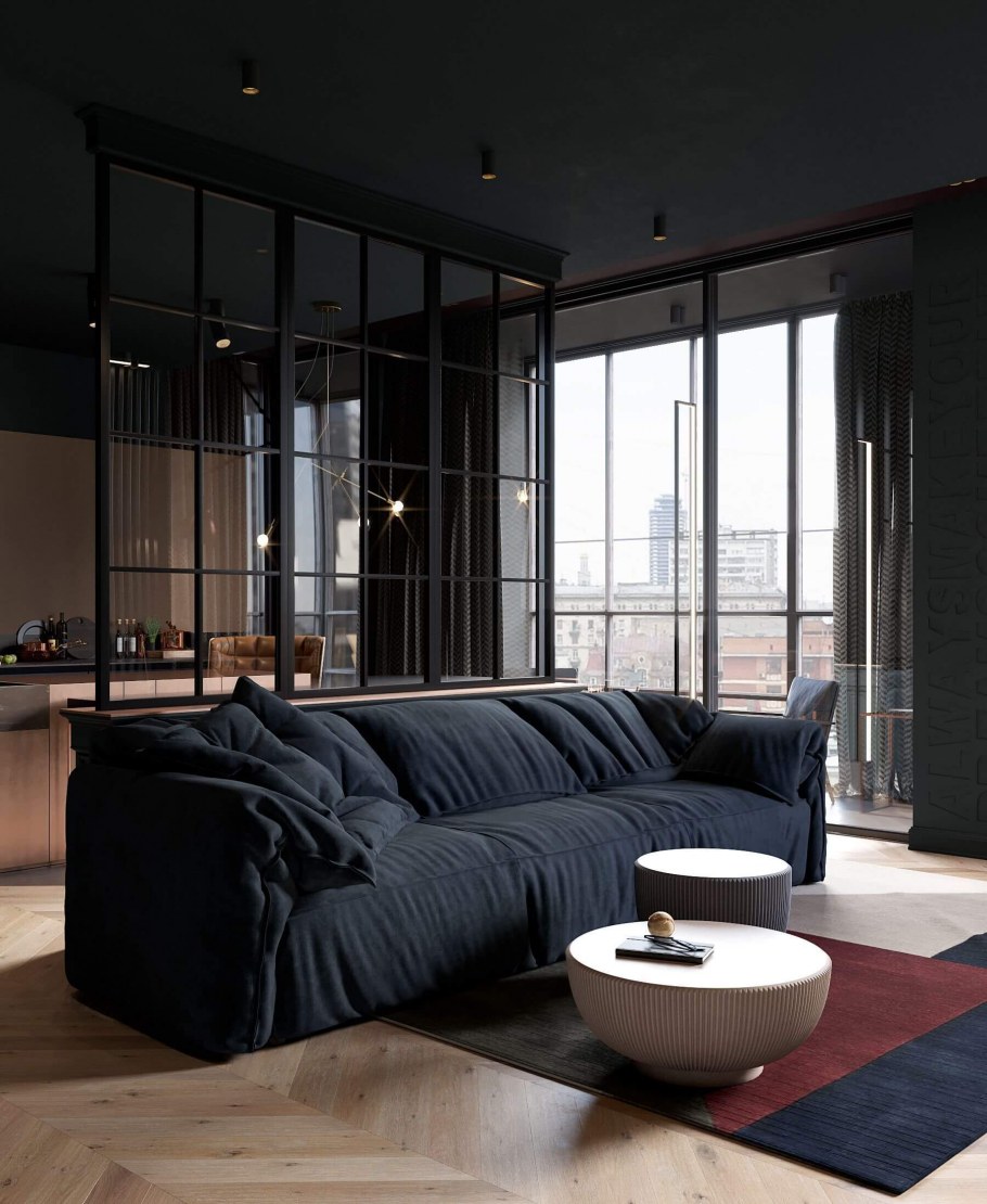 Черные стены в квартире