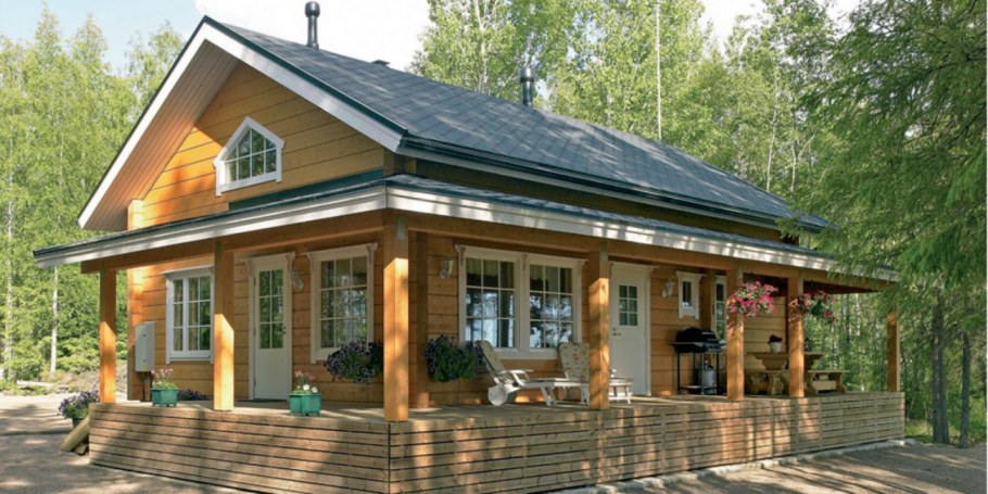 Деревянная терраса к дому