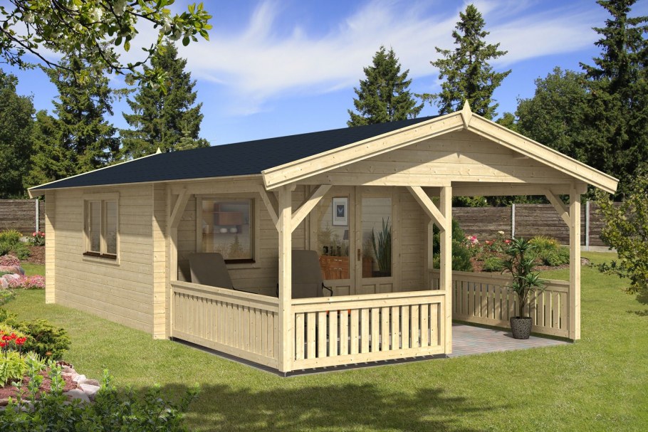 Дачный домик с верандой