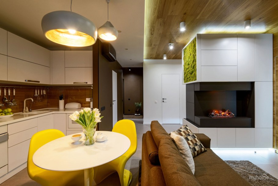 Кухня-гостиная в современном стиле