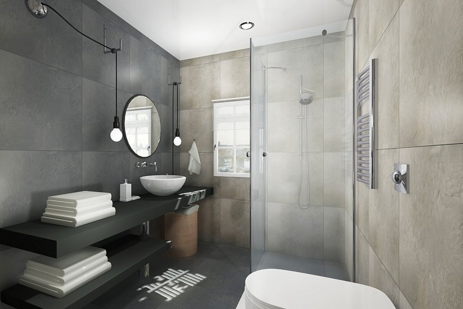 Гостевой санузел с душевой 2х2