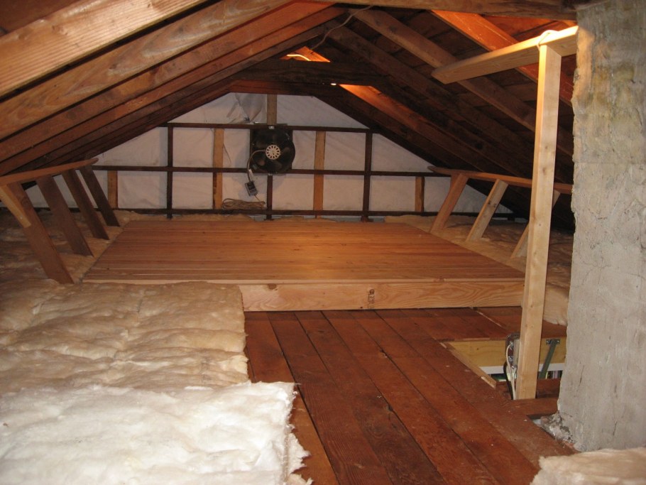 Отделка скатной крыши изнутри