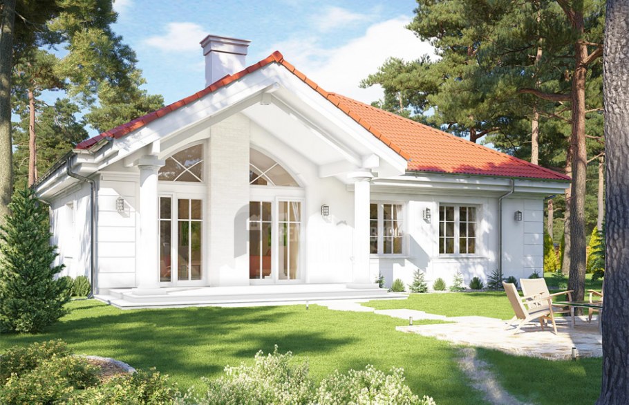 Одноэтажная усадьба Неоклассика