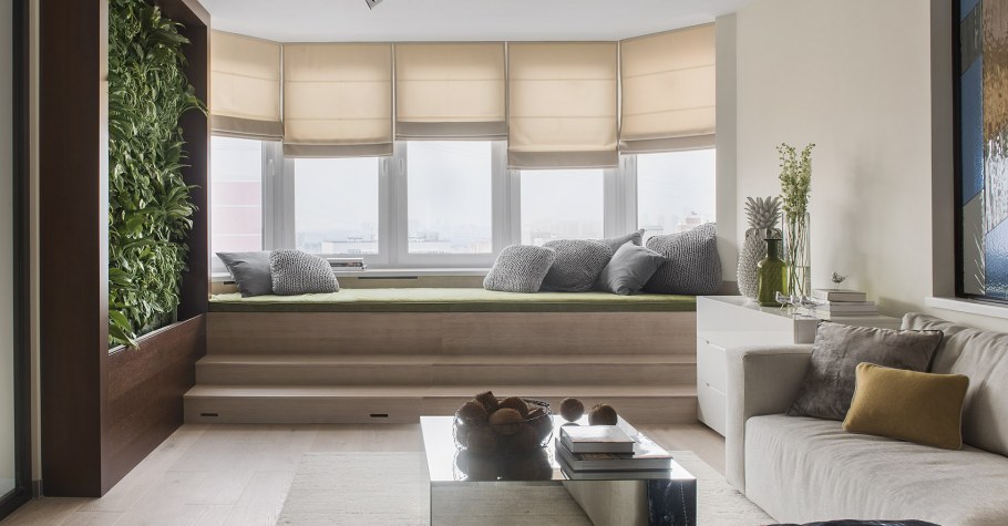 Подиум в интерьере гостиной