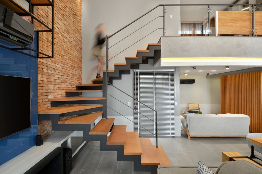 Металлические лестницы в скандинавском стиле