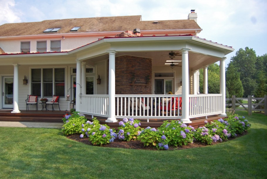 Каркас террасы из бруса 150х150