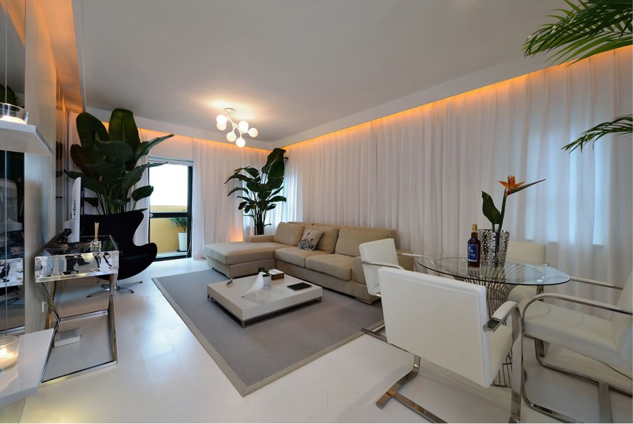 Красивое освещение в интерьере