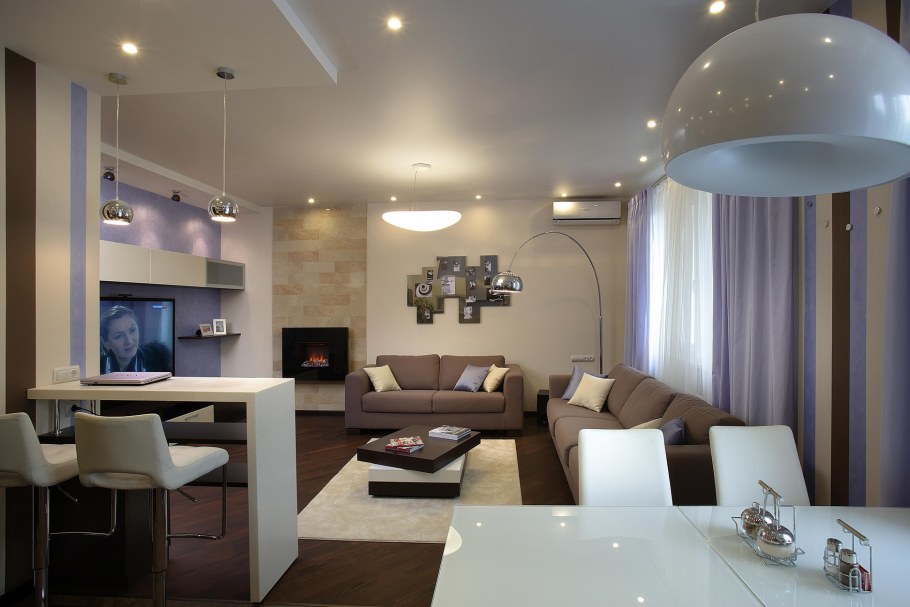 Интерьер четырехкомнатной квартиры