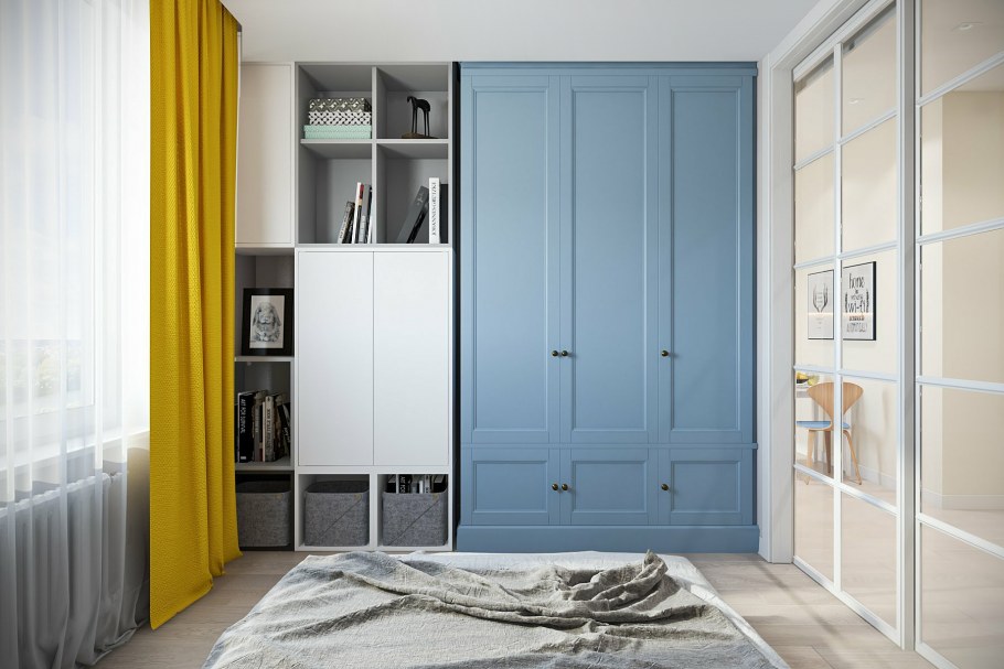 Икеа шкаф ПАКС голубой