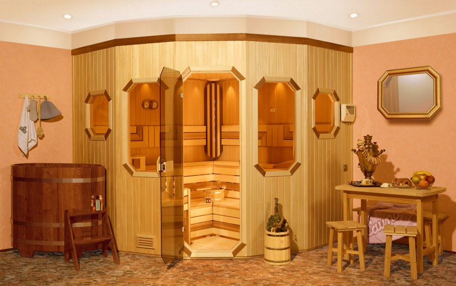 Мини сауна в ванной