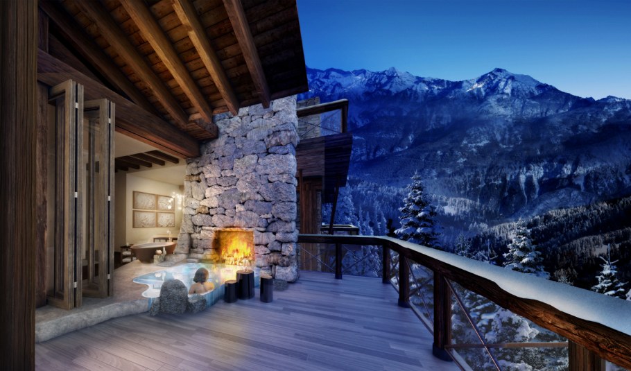 Домик в швейцарских Альпах