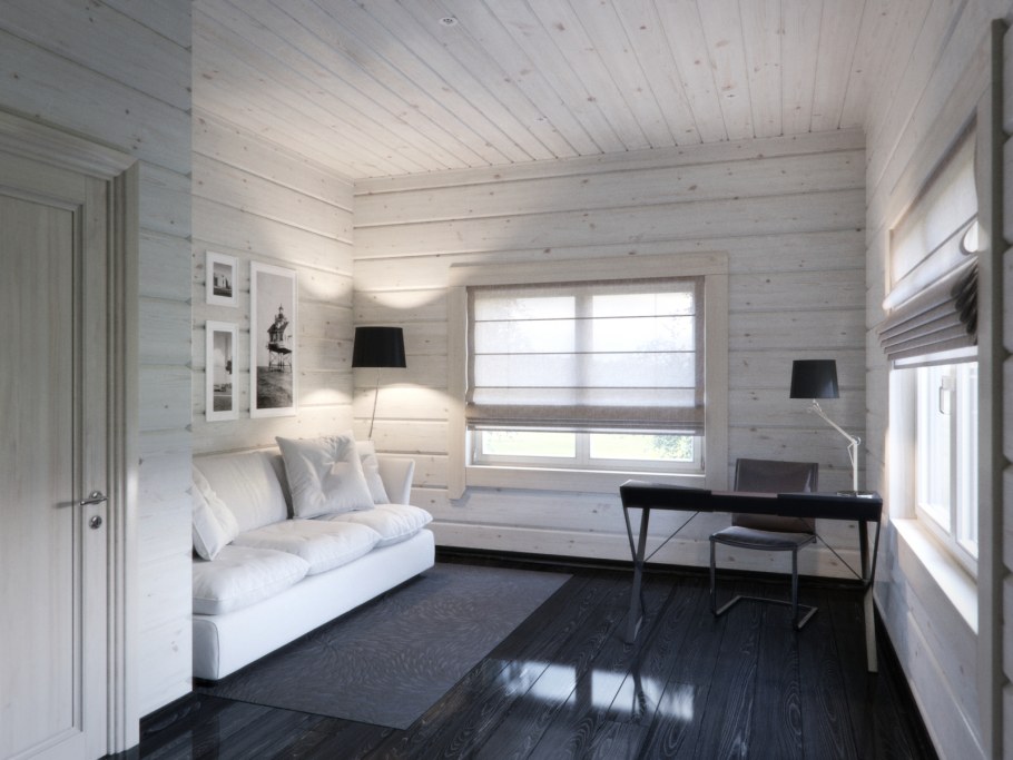 Дом из бруса интерьер