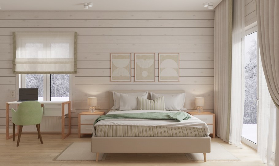 Клееный брус интерьер