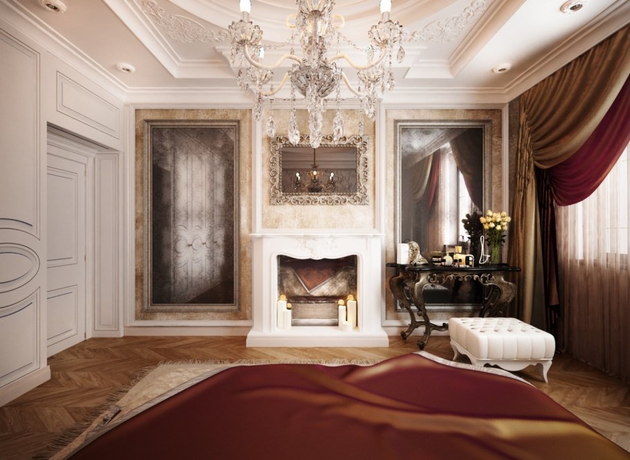 Стиль Барокко трехкомнатная квартира