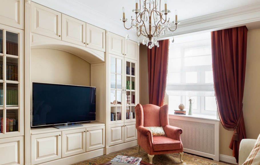 Гостиная в сталинском стиле