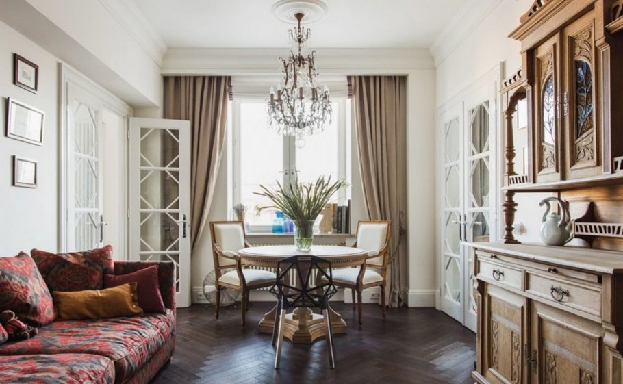 Гостиная в стиле сталинский Ампир