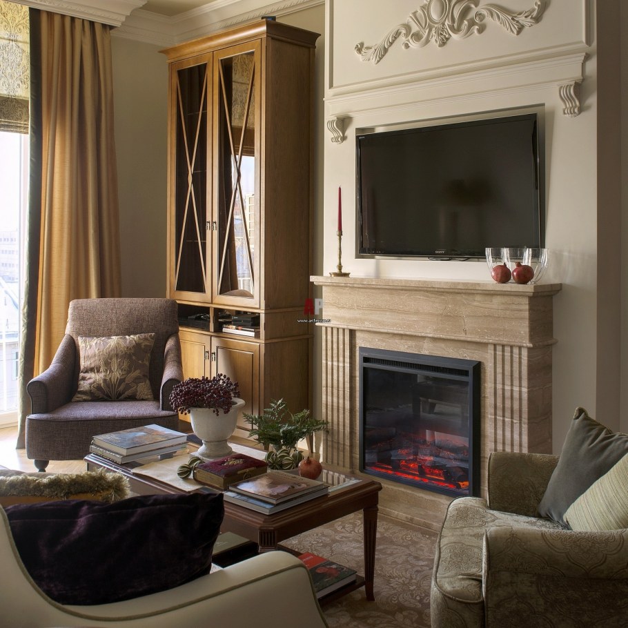 Гостиная в стиле сталинский Ампир