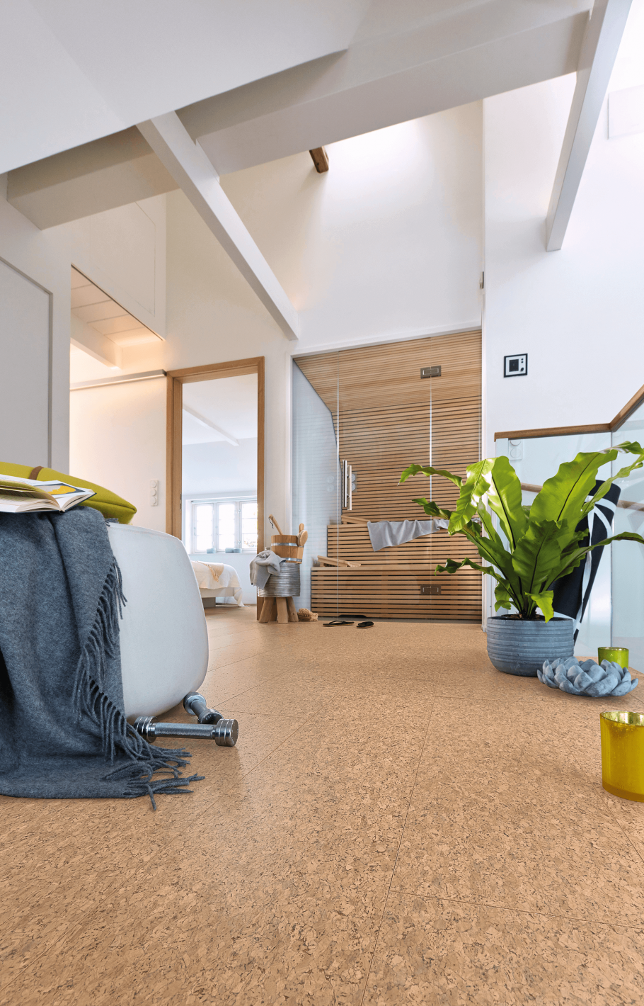 Рыжий пол в интерьере