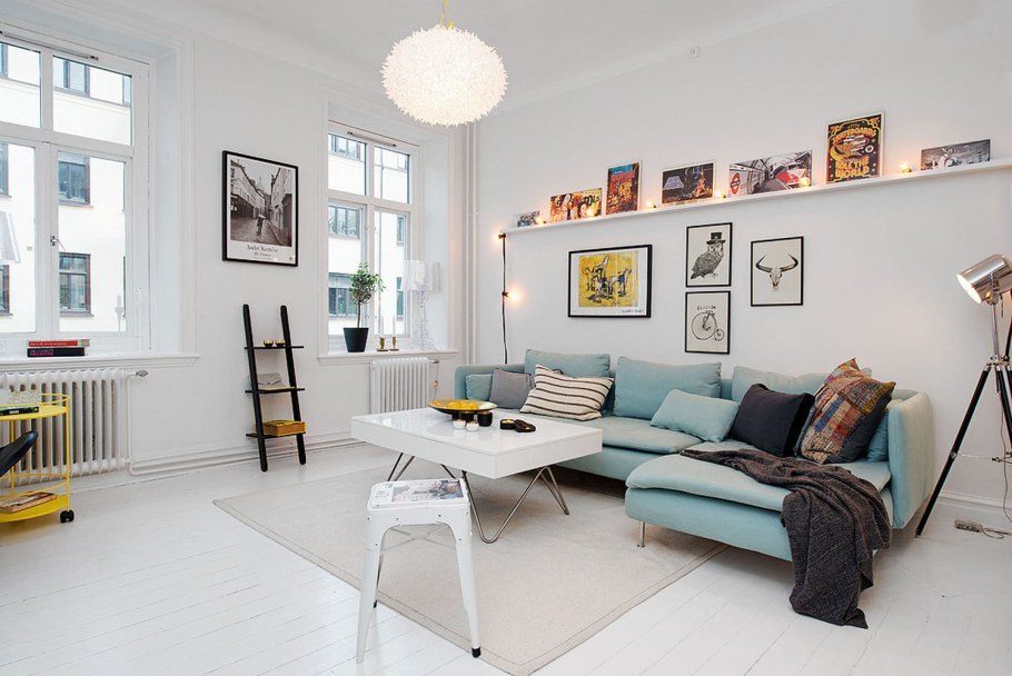 Гостиная в стиле Сканди