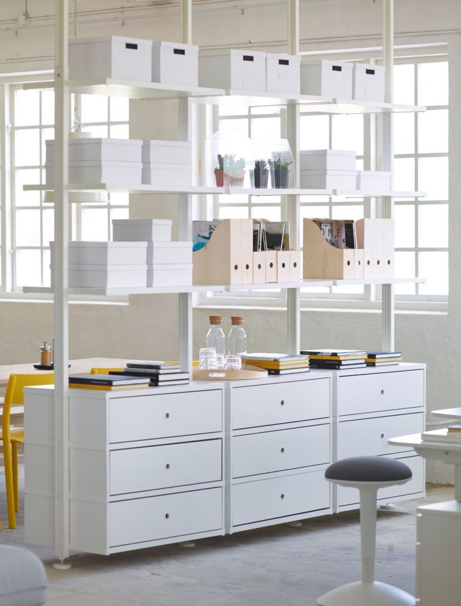 Стеллаж икеа зонирование однокомнатной