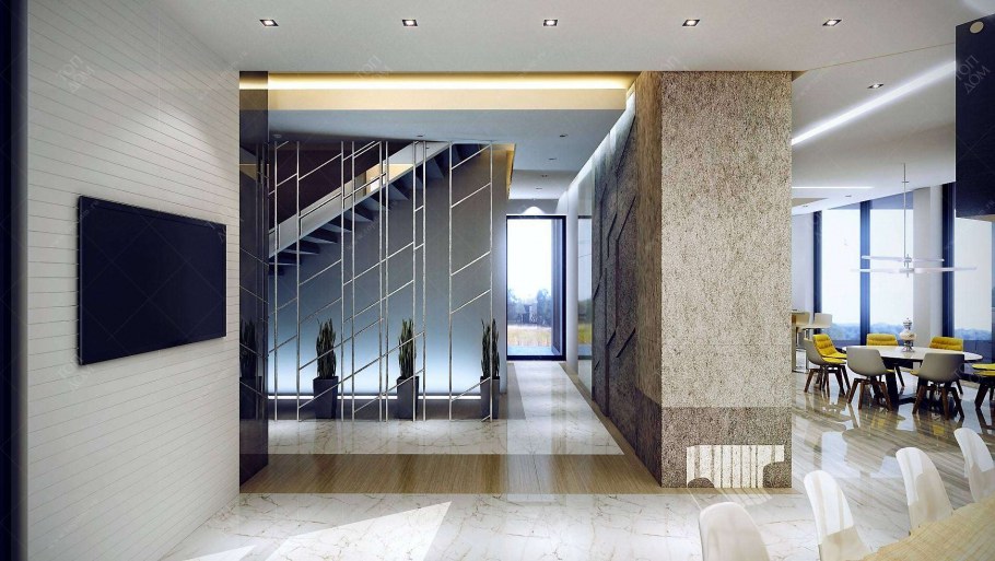 ДРЕВ И МРАМОРВ интерьере квартиры